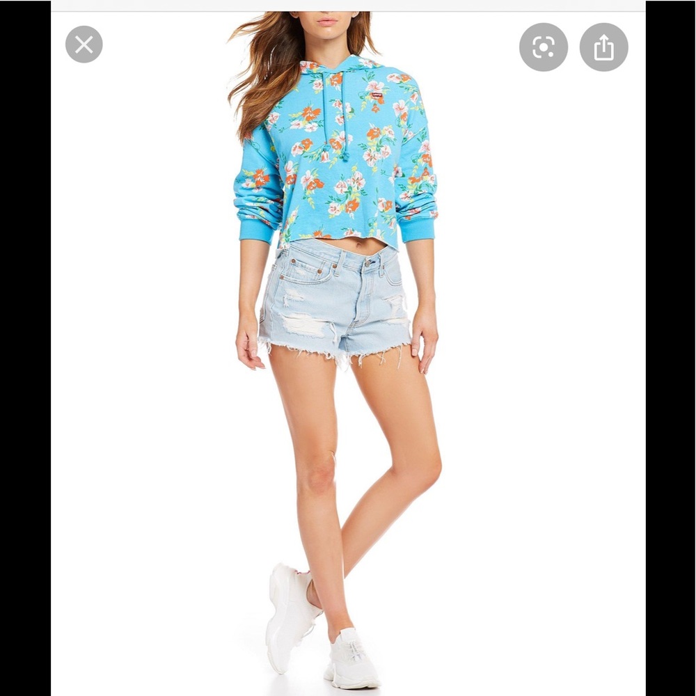 Levi's Raw Floaty Floral Sweatshirt/Hoodie